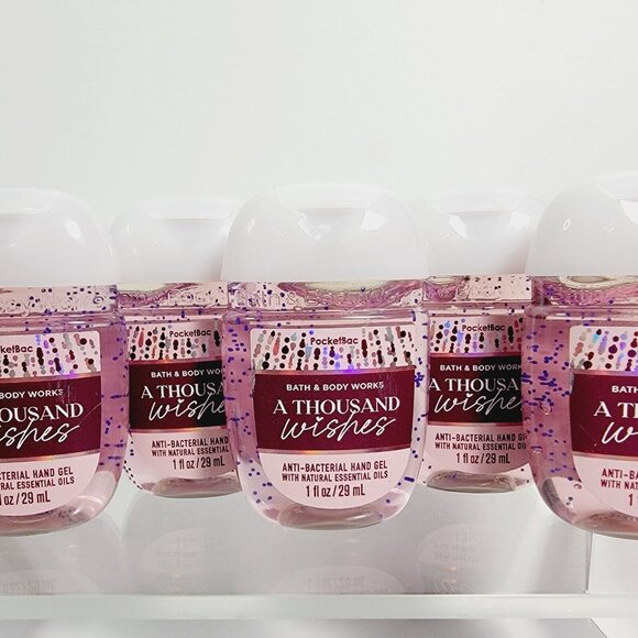 5 A THOUSAND WISHES Bath & Body Works Anti Bacterial Hand Gel Pocketbacs 1oz - Picture 6 of 6